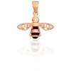 Diamond Sky Jewelry Sidabrinis pakabukas su cirkoniais ir emaliu „Pchelka II“