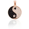 Diamond Sky Jewelry Sidabrinis pakabukas su cirkoniais „Yin Yang“