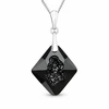 Diamond Sky Jewelry Sidabrinis pakabukas „Growing Crystal (Jet)“ su Swarovski® kristalais