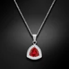 Diamond Sky Jewelry Sidabrinis pakabukas „Elemental Magic (Scarlet)“ su Swarovski® kristalais
