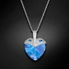 Diamond Sky Jewelry Sidabrinis pakabukas „Cupid (Aquamarine AB)“ su Swarovski® kristalais