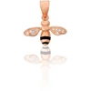 Diamond Sky Jewelry Sidabrinis pakabukas su cirkoniais ir emaliu „Pchelka III“