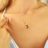 Diamond Sky Jewelry Sidabrinis pakabukas „Crystal Drop (Juodas Diamond)“ su Preciosa® kristalais