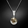 Diamond Sky Jewelry Sidabrinis pakabukas „Classic (Golden Shadow)“ su Swarovski® kristalais