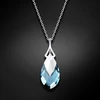 Diamond Sky Jewelry Sidabrinis pakabukas „Baroque II (Aquamarine Light Chrome)“ su Swarovski® kristalais