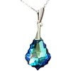 Diamond Sky Jewelry Sidabrinis pakabukas „Baroque IV (Bermuda Mėlyna)“ su Swarovski® kristalais