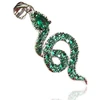 Diamond Sky Jewelry Sidabrinis pakabukas su cirkoniais „Smaragdinė Gyvatė“