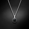 Diamond Sky Jewelry Sidabrinis pakabukas „Glare (Jet)“ su Swarovski® kristalais