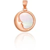 Diamond Sky Jewelry Sidabrinis pakabukas su perlamutru „Moonface“