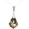 Diamond Sky Jewelry Sidabrinis pakabukas „Baroque IV (Golden Shadow)“ su Swarovski® kristalais