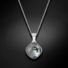 Diamond Sky Jewelry Sidabrinis pakabukas „Glare II (Sidabrinis Night)“ su Swarovski® kristalais