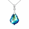 Diamond Sky Jewelry Sidabrinis pakabukas „Baroque IV (Bermuda Mėlyna)“ su Swarovski® kristalais