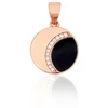 Diamond Sky Jewelry Sidabrinis pakabukas su cirkoniais ir emaliu „Eclipse II“