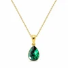 Diamond Sky Jewelry Sidabrinis pakabukas „Crystal Drop (Emerald)“ su Preciosa® kristalais