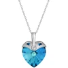 Diamond Sky Jewelry Sidabrinis pakabukas „Cupid (Bermuda Mėlyna)“ su Swarovski® kristalais