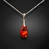 Diamond Sky Jewelry Sidabrinis pakabukas „Baroque (Light Siam AB)“ su Swarovski® kristalais