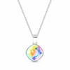 Diamond Sky Jewelry Sidabrinis pakabukas „Glare II (Aurora Borealis)“ su Swarovski® kristalais