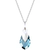 Diamond Sky Jewelry Sidabrinis pakabukas „Baroque II (Aquamarine Light Chrome)“ su Swarovski® kristalais