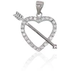 Diamond Sky Jewelry Sidabrinis pakabukas su cirkoniais „Amor“