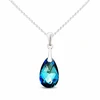 Diamond Sky Jewelry Sidabrinis pakabukas „Baroque (Bermuda Mėlyna)“ su Swarovski® kristalais