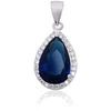 Diamond Sky Jewelry Sidabrinis pakabukas su cirkoniais „Kristalo Lašas III“