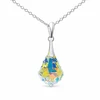 Diamond Sky Jewelry Sidabrinis pakabukas „Baroque IV (Aurora Borealis)“ su Swarovski® kristalais