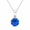 Diamond Sky Jewelry Sidabrinis pakabukas „Classic (Capri Mėlyna)“ su Swarovski® kristalais
