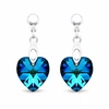 Diamond Sky Jewelry Sidabrinis papuošalų rinkinys „Romantic Heart II“ (Bermuda Mėlyna) iš 925 prabos sidabro su Swarovski kristalais
