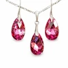 Diamond Sky Jewelry Sidabrinis papuošalų rinkinys moterims DiamondSky „Baroque (Rose Comet Argent Light)“ su Swarovski kristalais