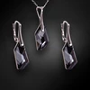 Diamond Sky Jewelry Sidabrinis papuošalų rinkinys moterims „Hyperborea (Sidabrinis Night)“ su Swarovski® kristalais