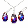 Diamond Sky Jewelry Sidabrinis papuošalų rinkinys moterims DiamondSky „Baroque (Volcano)“ su Swarovski kristalais