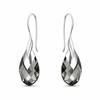 Diamond Sky Jewelry Sidabrinis papuošalų rinkinys moterims „Baroque II (Juodas Diamond Light Chrome)“ su Swarovski® kristalais