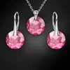Diamond Sky Jewelry Sidabrinis papuošalų rinkinys moterims „Marianne (Rose)“ su Swarovski® kristalais