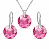 Diamond Sky Jewelry Sidabrinis papuošalų rinkinys moterims „Marianne (Rose)“ su Swarovski® kristalais