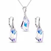 Diamond Sky Jewelry Sidabrinis papuošalų rinkinys moterims „Hyperborea (Aurora Borealis)“ su Swarovski® kristalais