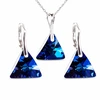 Diamond Sky Jewelry Sidabrinis papuošalų rinkinys moterims „Osiris (Bermuda Mėlyna)“ su Swarovski® kristalais