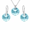 Diamond Sky Jewelry Sidabrinis papuošalų rinkinys moterims „Marianne (Aquamarine)“ su Swarovski® kristalais