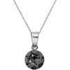 Diamond Sky Jewelry Sidabrinis papuošalų rinkinys moterims „Classic (Sidabrinis Night)“ su Swarovski® kristalais