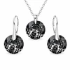 Diamond Sky Jewelry Sidabrinis papuošalų rinkinys moterims „Marianne (Sidabrinis Night)“ su Swarovski® kristalais