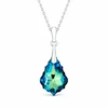 Diamond Sky Jewelry Sidabrinis papuošalų rinkinys moterims DiamondSky „Baroque IV (Bermuda Mėlyna)“ su Swarovski kristalais