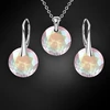Diamond Sky Jewelry Sidabrinis papuošalų rinkinys moterims „Marianne (Aurora Borealis)“ su Swarovski® kristalais