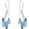 Diamond Sky Jewelry Sidabrinis papuošalų rinkinys moterims „Baroque II (Aquamarine Light Chrome)“ su Swarovski® kristalais