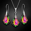 Diamond Sky Jewelry Sidabrinis papuošalų rinkinys moterims „Baroque IV (Vitrail Medium)“ su Swarovski® kristalais