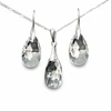 Diamond Sky Jewelry Sidabrinis papuošalų rinkinys moterims „Baroque“ su Swarovski® kristalais