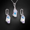 Diamond Sky Jewelry Sidabrinis papuošalų rinkinys moterims „Hyperborea (Aurora Borealis)“ su Swarovski® kristalais