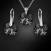 Diamond Sky Jewelry Sidabrinis papuošalų rinkinys moterims „Marianne (Sidabrinis Night)“ su Swarovski® kristalais
