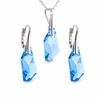 Diamond Sky Jewelry Sidabrinis papuošalų rinkinys moterims DiamondSky „Hyperborea (Aquamarine Mėlyna)“ su Swarovski kristalais
