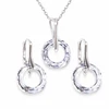 Diamond Sky Jewelry Sidabrinis papuošalų rinkinys moterims DiamondSky „Cosmic Ring“ su Swarovski kristalais