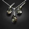 Diamond Sky Jewelry Sidabrinis papuošalų rinkinys moterims „Baroque (Sidabrinis Night)“ su Swarovski® kristalais