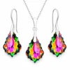 Diamond Sky Jewelry Sidabrinis papuošalų rinkinys moterims „Baroque IV (Vitrail Medium)“ su Swarovski® kristalais